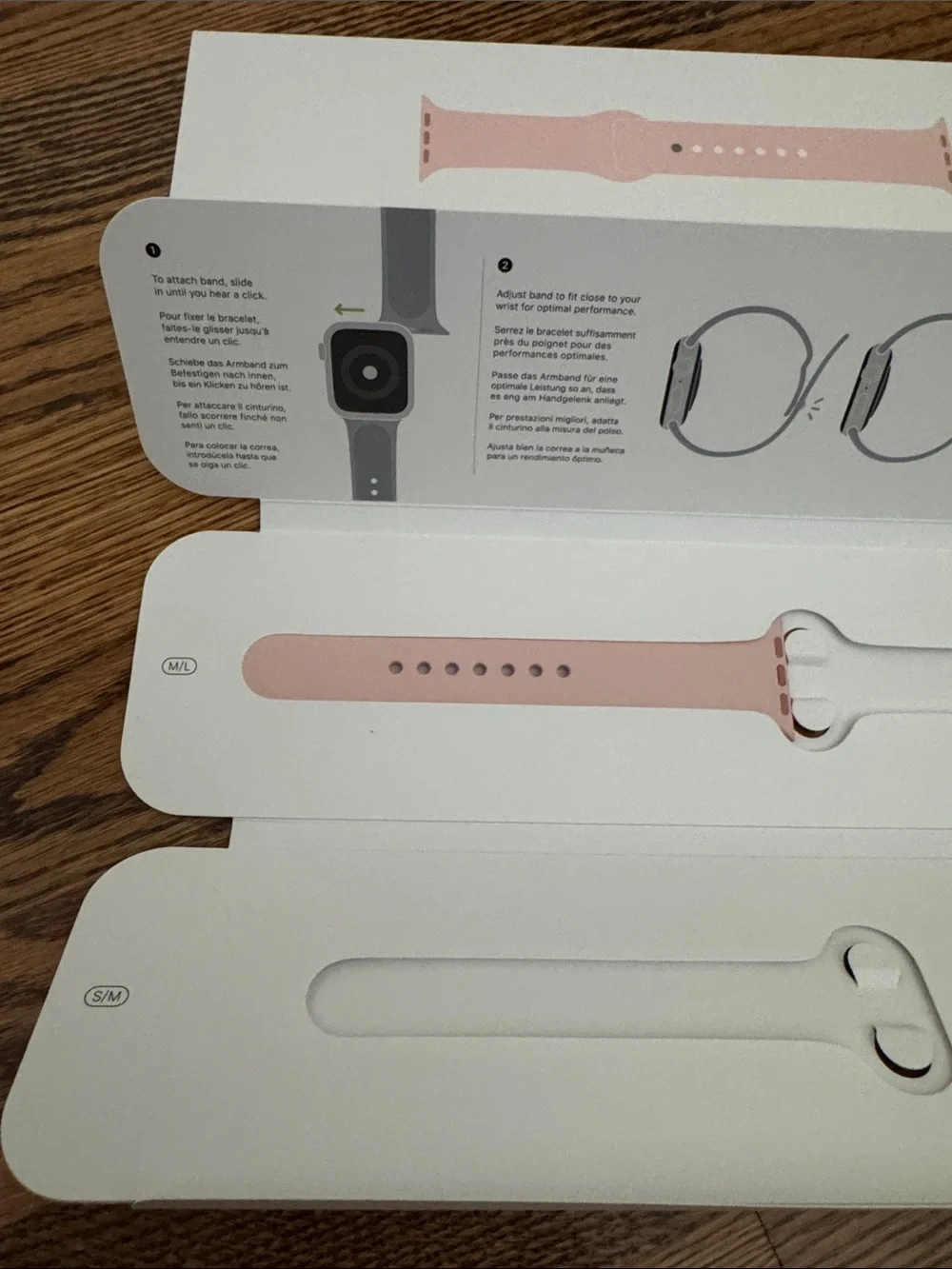 Brand New Authentic Apple Watch Sport Band - Pink Sand (M/L STRAP ONLY) 40mm